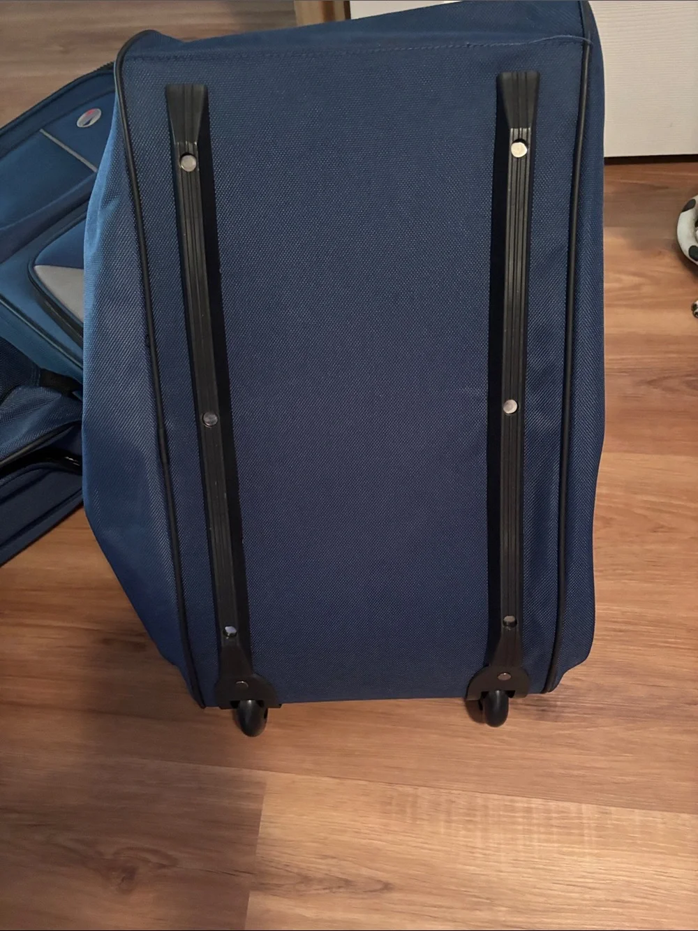 American Tourister Navy Blue and Gray Softside Carry-On